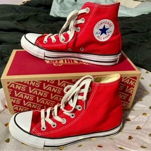 Converse All Star Red High-Top Sneakers
